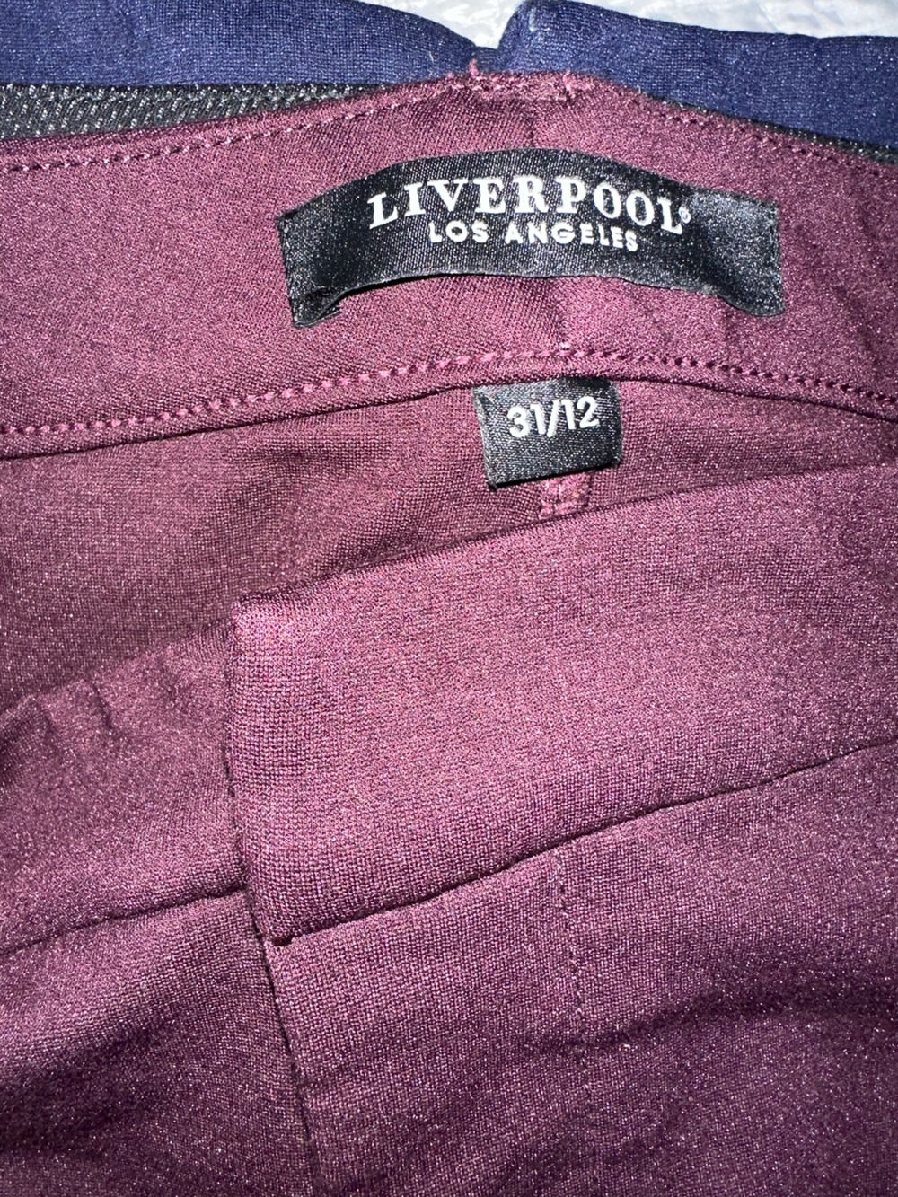 Liverpool Los Angeles Burgundy Pants